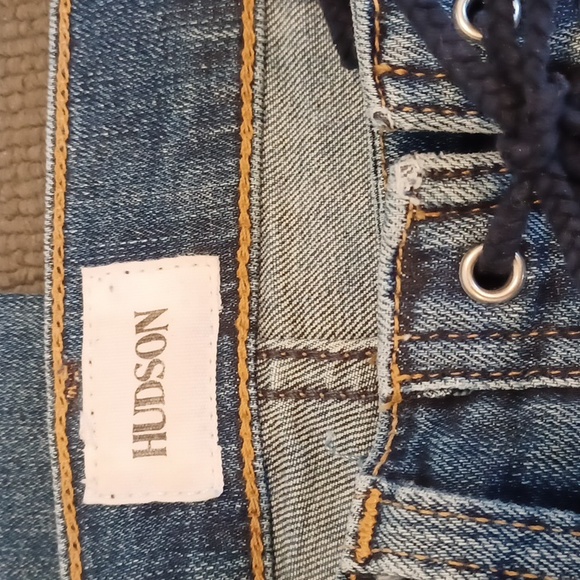 Hudson Bullocks High Rise Lace Up Boot Crop Jeans Women's 30 - Picture 10 of 11